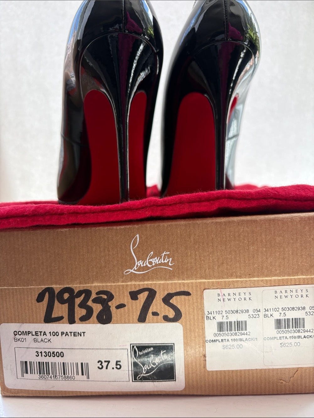 Christian Louboutin Completa Black Patent Pumps - Picture 9 of 16